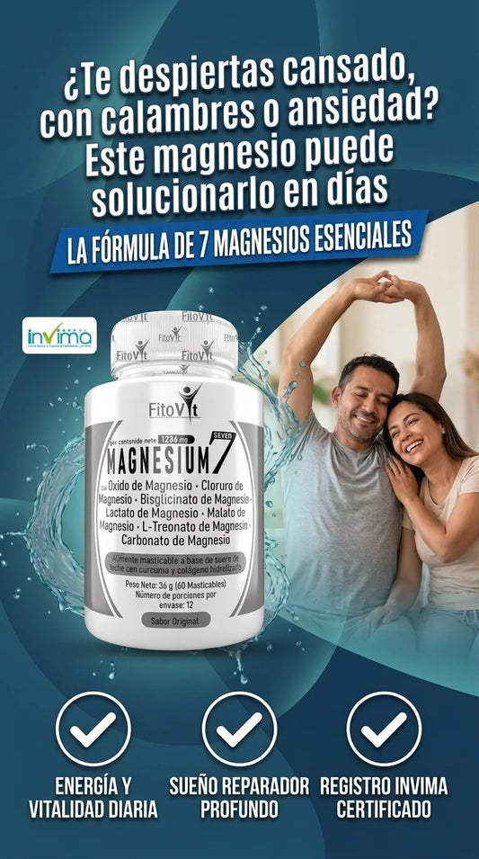 Magnesium7 Premium: La fórmula completa de 7 magnesios para tu bienestar total